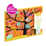 Repositionable animal stickers, Djeco