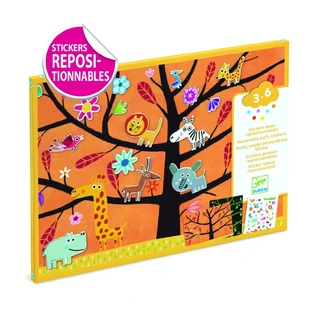 Repositionable animal stickers, Djeco