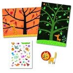 Repositionable animal stickers, Djeco