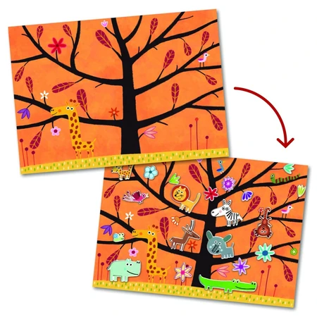 Repositionable animal stickers, Djeco