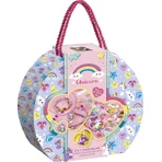 Estudio creativo 2 en 1 con unicornios, pintura de diamantes y pulseras