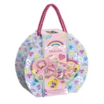 Estudio creativo 2 en 1 con unicornios, pintura de diamantes y pulseras