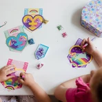 Estudio creativo 2 en 1 con unicornios, pintura de diamantes y pulseras