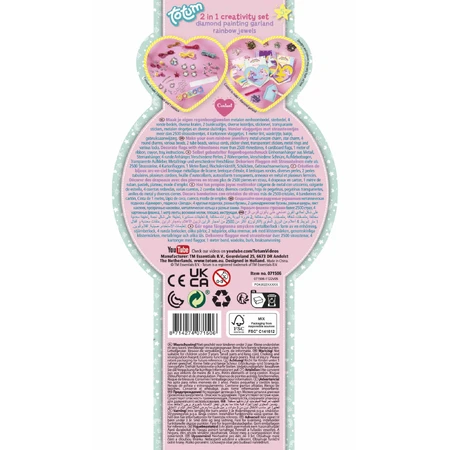 Estudio creativo 2 en 1 con unicornios, pintura de diamantes y pulseras