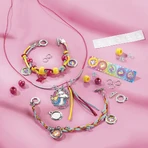 Estudio creativo 2 en 1 con unicornios, pintura de diamantes y pulseras