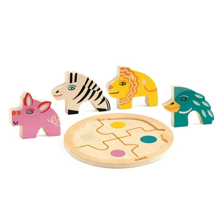Rondo Leo houten puzzel, Djeco