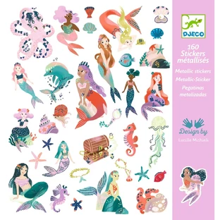 Pegatinas metálicas Sirenas, Djeco