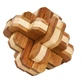 Jeu de logique QI bambou en bois 3D nœud rond