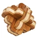 Logic game IQ wooden bamboo 3D Round Knot