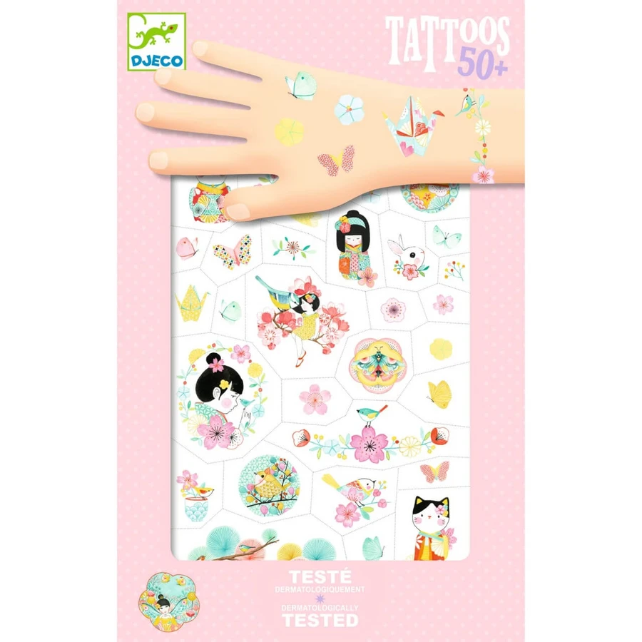 Tatouages temporaires Sakura, Djeco