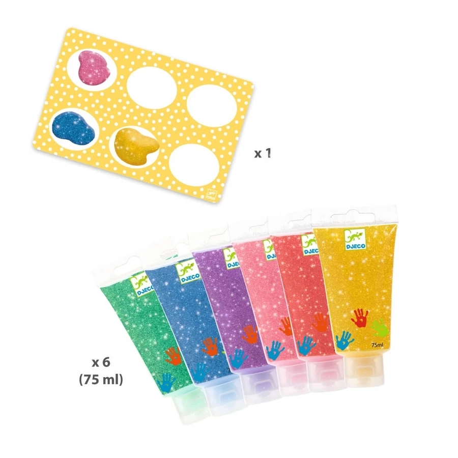Aquarelle pailletée pour peinture à la main, Djeco
