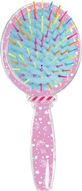 Glitter hair brush with unicorn pattern