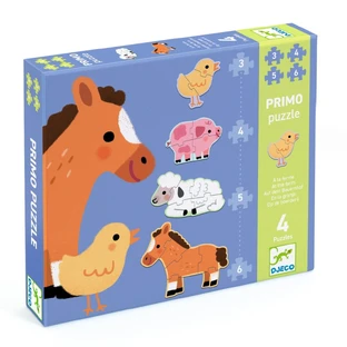 Progressive jigsaw puzzle The Farm, Djeco
