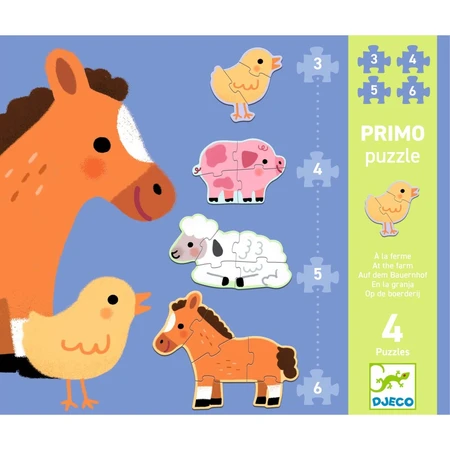 Progressive jigsaw puzzle The Farm, Djeco