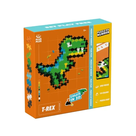 Plus-Plus Number Puzzles, 250 pieces, T-Rex