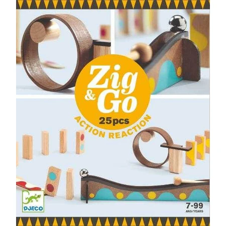 Zig & amp;Go Djeco, bouwpakket, 25 stuks