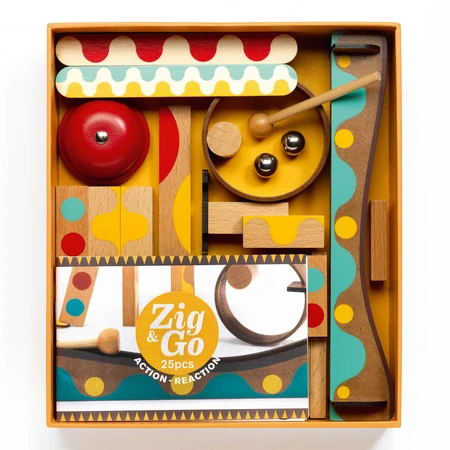 Zig & amp;Go Djeco, bouwpakket, 25 stuks