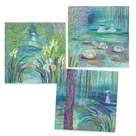 Atelier créatif Le lac aux nénuphars inspiré de Monet, Djeco