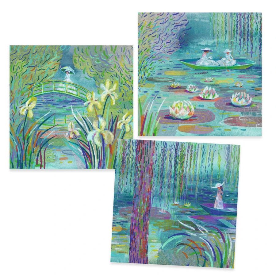 Atelier créatif Le lac aux nénuphars inspiré de Monet, Djeco