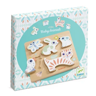 Puzzle en bois BabyAnimali, Djeco