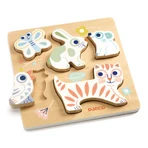 Puzzle en bois BabyAnimali, Djeco