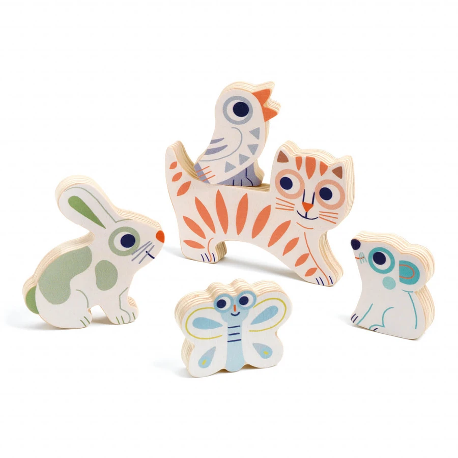 Puzzle en bois BabyAnimali, Djeco