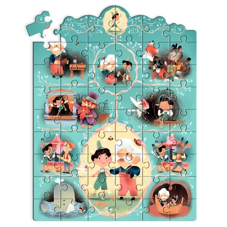 Story puzzle Pinocchio, Djeco