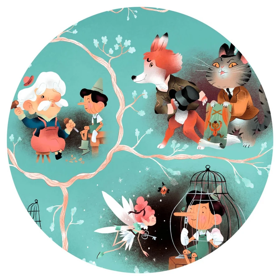 Story puzzle Pinocchio, Djeco