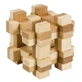 Juego de lógica IQ en madera de bambú en caja metálica-11