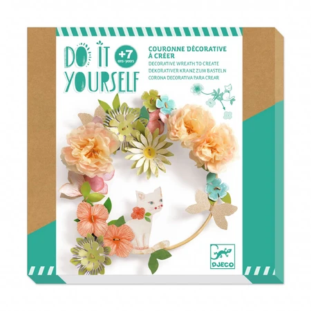 Juego de bricolaje creativo Corona de flores Dalia, Djeco