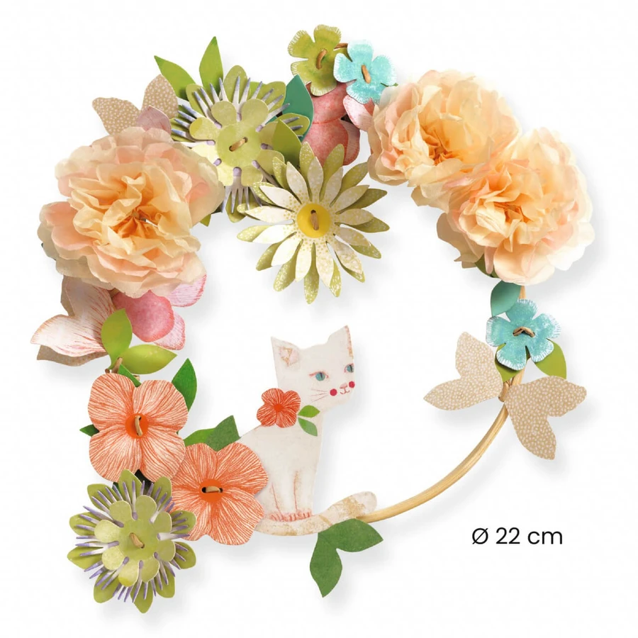 Juego de bricolaje creativo Corona de flores Dalia, Djeco