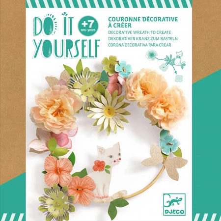 Juego de bricolaje creativo Corona de flores Dalia, Djeco