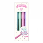 Set of 4 pens with eraser pastel colors, Djeco