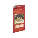 Set creativo DIY, decoración navideña de madera, Papá Noel con trineo