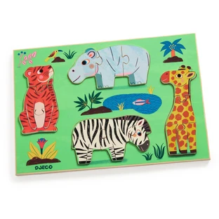 Coucou Tiger houten puzzel, Djeco