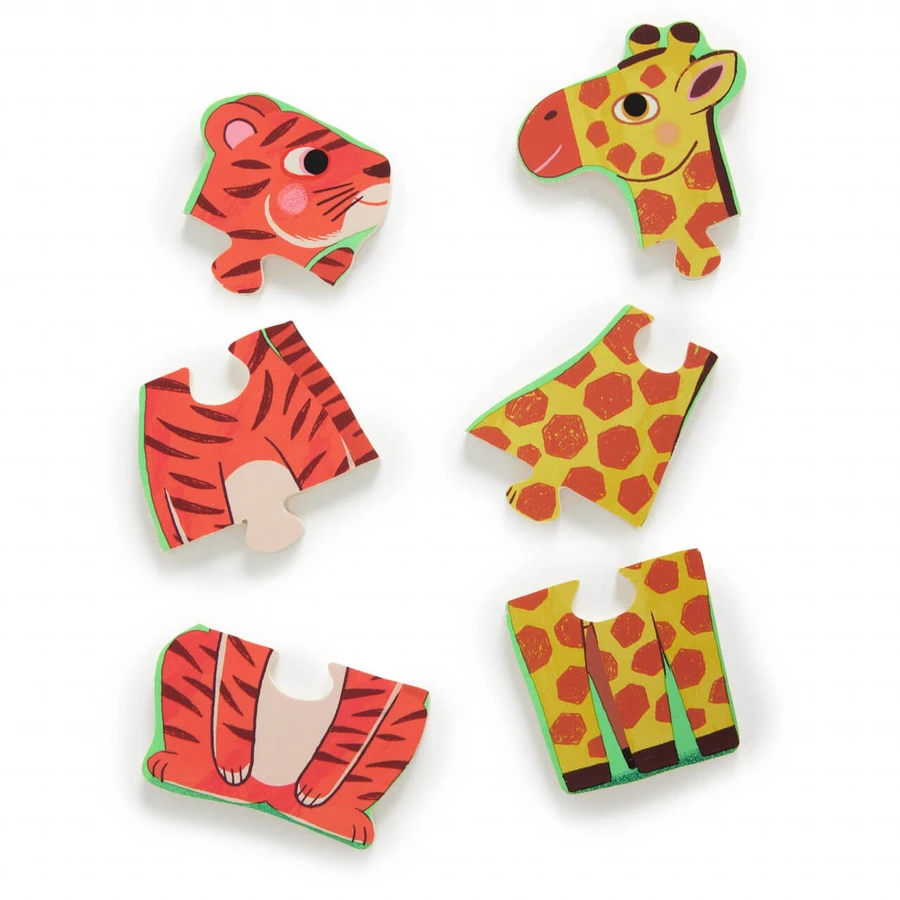 Coucou Tiger houten puzzel, Djeco