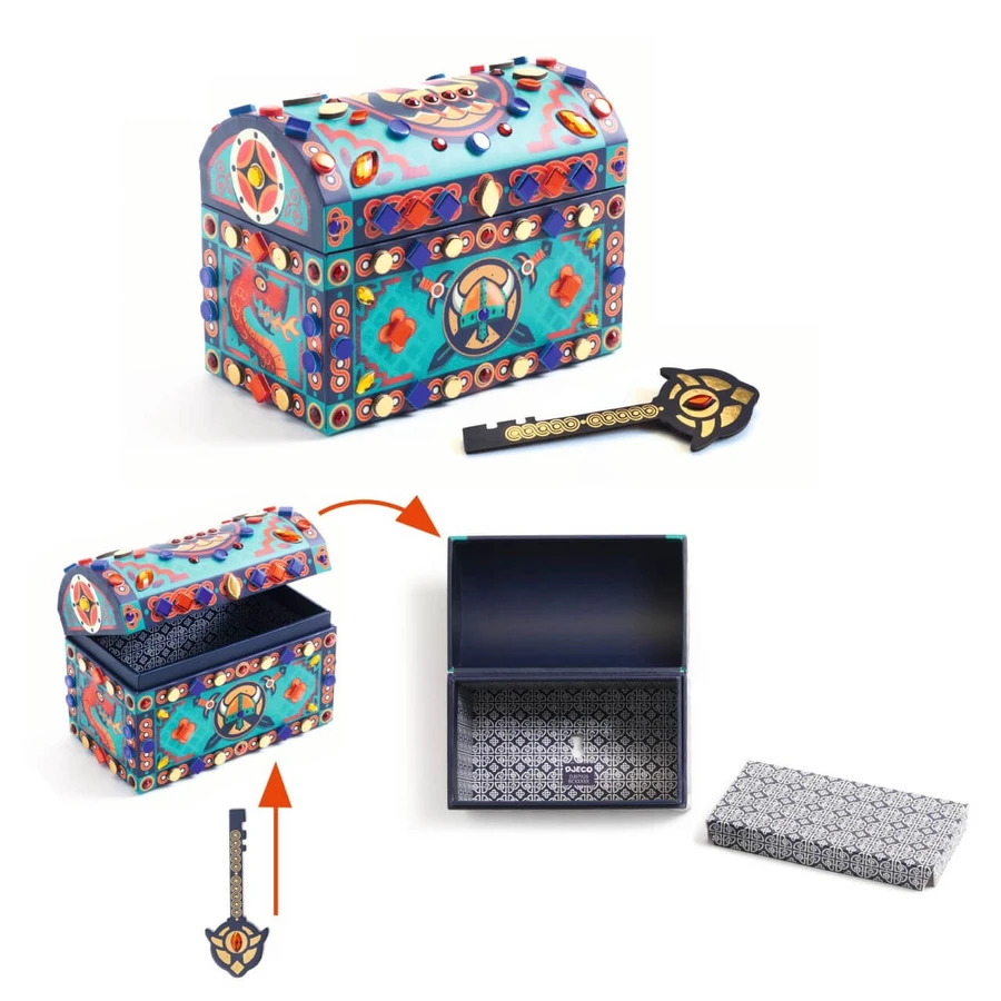 Juego de bricolaje creativo Cofre secreto DIY, Djeco