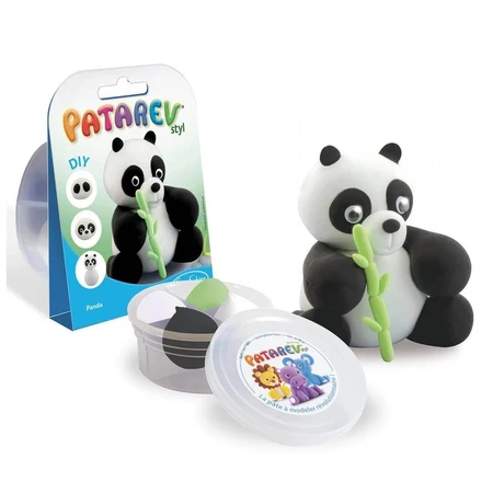 Mini panda de plastilina Patarev