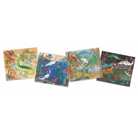 Set de transfert créatif Djeco, Dinosaures