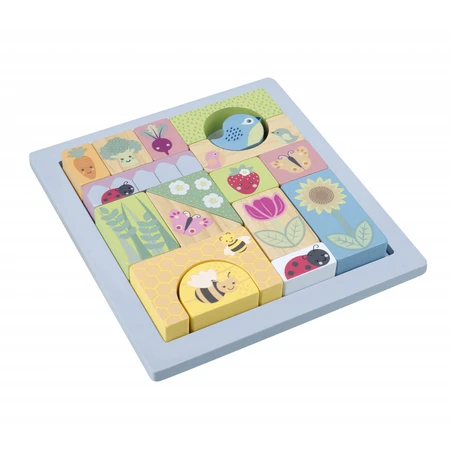Spring garden building blocks, Orange Tree Toys