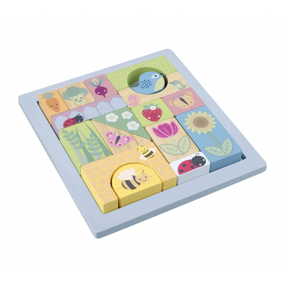 Spring garden building blocks, Orange Tree Toys