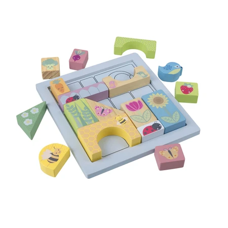 Spring garden building blocks, Orange Tree Toys