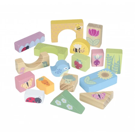 Spring garden building blocks, Orange Tree Toys