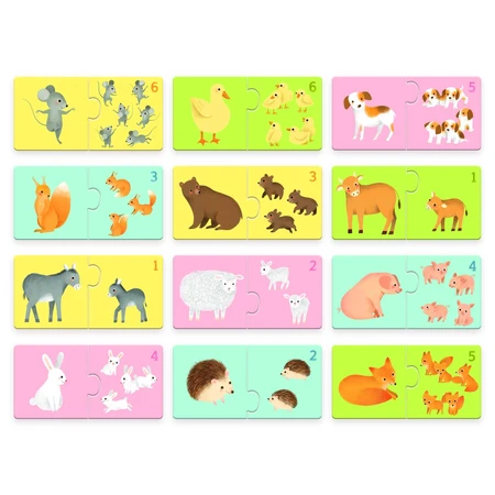 Moeder-kind bijpassende duo puzzel, Djeco