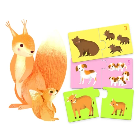 Moeder-kind bijpassende duo puzzel, Djeco
