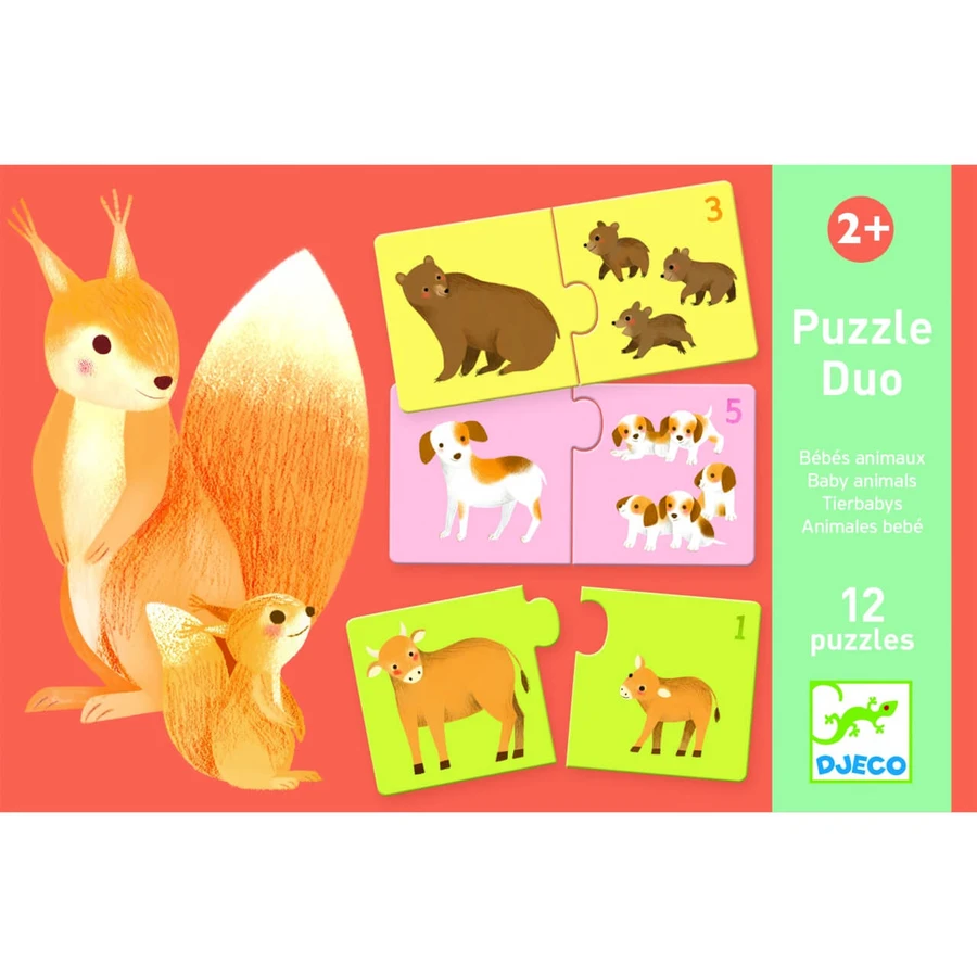 Moeder-kind bijpassende duo puzzel, Djeco