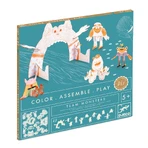 Kit para colorear y montar Creative Monster, Djeco