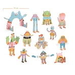Kit para colorear y montar Creative Monster, Djeco
