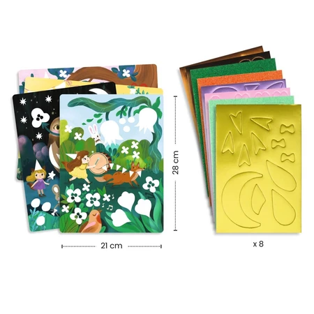 Creatief spel Collage met foamstickers, Djeco