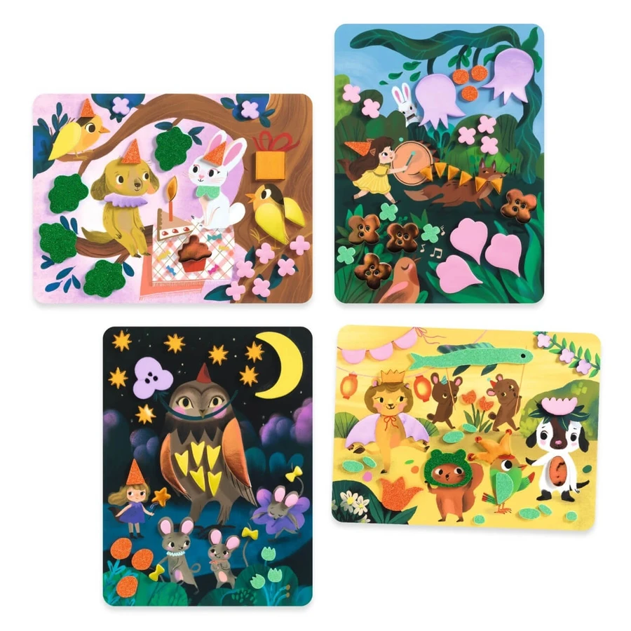 Creatief spel Collage met foamstickers, Djeco
